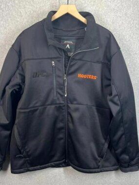 UFC Hooters‎ Ultimate Fighting Championship Black Jacket Coat 2011 Mens XL Rare